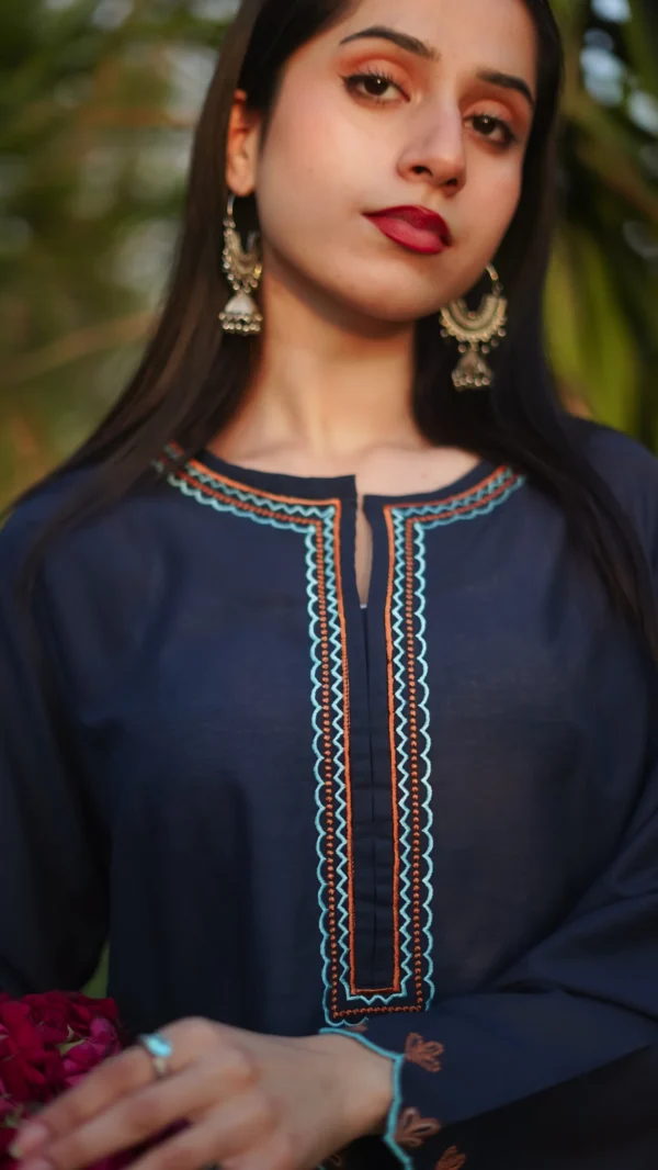 Amal – 2‑Piece Embroidered Lawn With Embroidered Trouser front Look 2