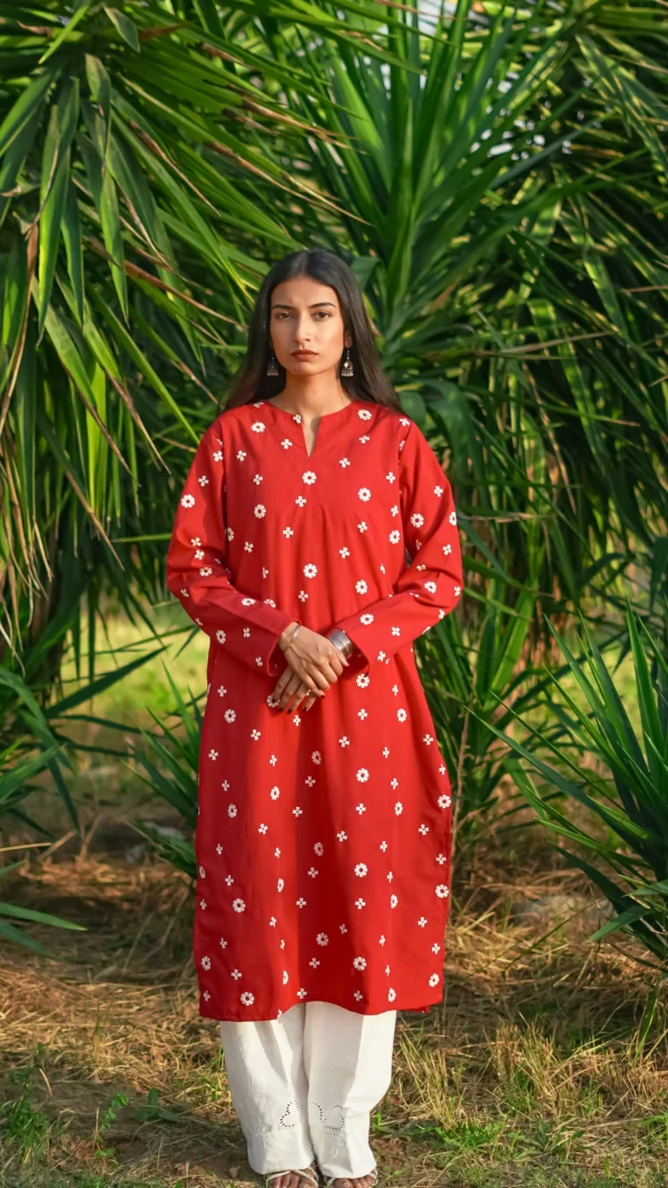 Complete image 2‑Piece Embroidered Cotton Suit